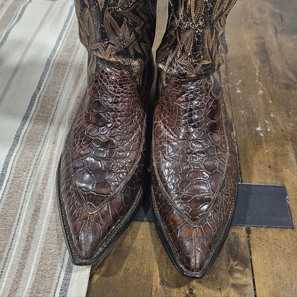 Justin Pre Ban Algoquin Toe Sea Turtle Boots